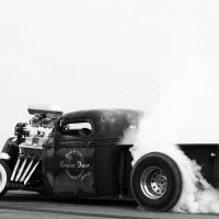 Burn Hotrod Kustom Panoramic wallpaper