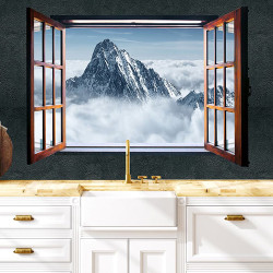 Trompe l'oeil Panoramic Wallpaper