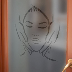 Massage Logo Privacy Window film