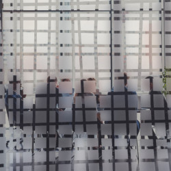 Woven Lines Privacy Window film