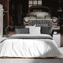 Vintage Car Garage Panoramic wallpaper
