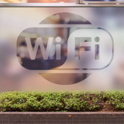WIFI logo Privacy Window film