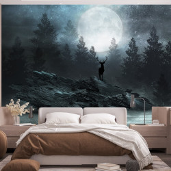 Forest deer Panoramic wallpaper