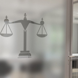 Logo Lawyer Scale Privacy Window film