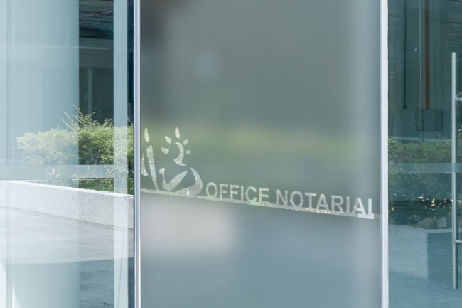 Notary Office Logo Privacy Window film