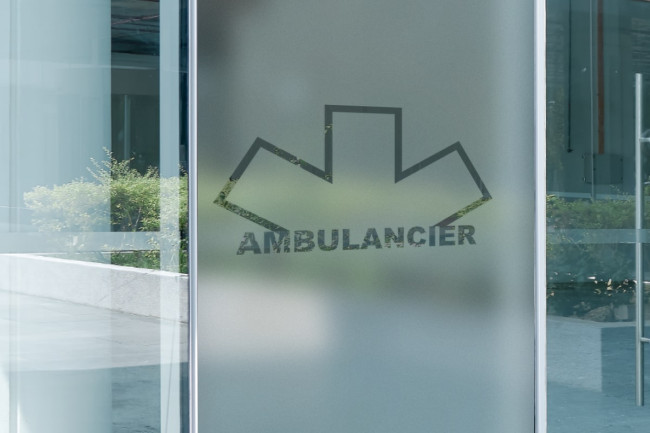 Ambulance driver logo 3 Privacy Window film