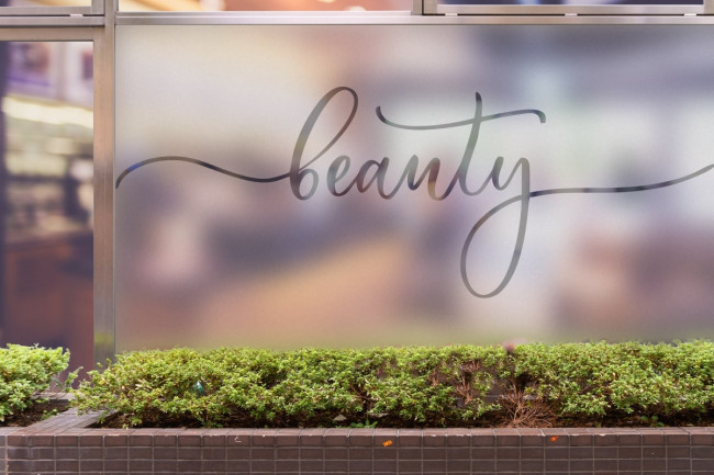 Beauty Salon Beauté Privacy Window film