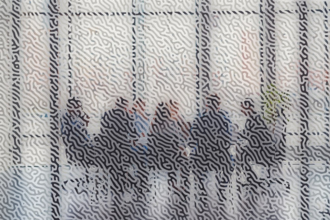 Labyrinth pattern Privacy Window film