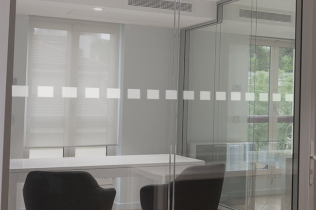 Display Strip Frosted Square 5 cm