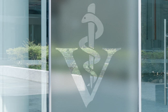 Caduceus Veterinary Logo Privacy Window film
