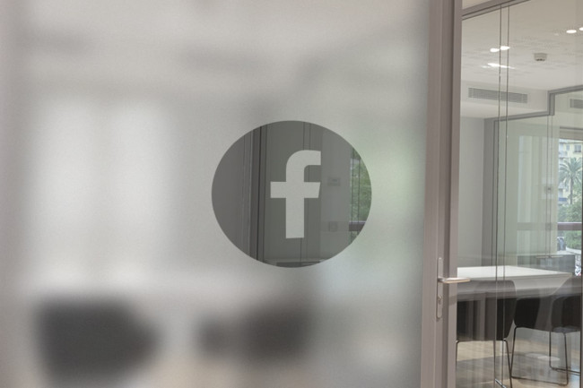 Facebook logo Privacy Window film
