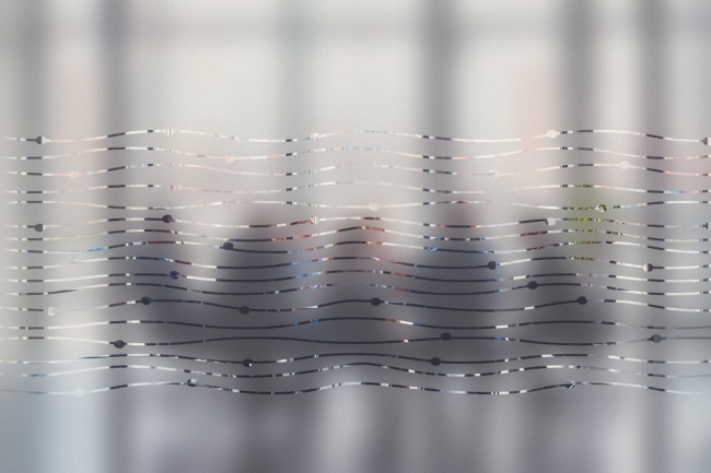 Polka-dot waves Pattern Privacy Window film