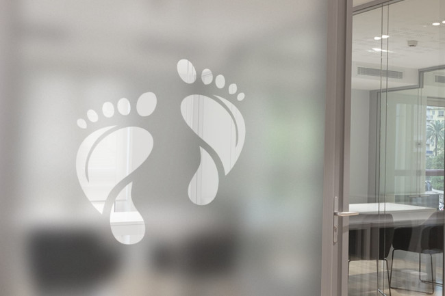Chiropodist Feet Privacy Window film