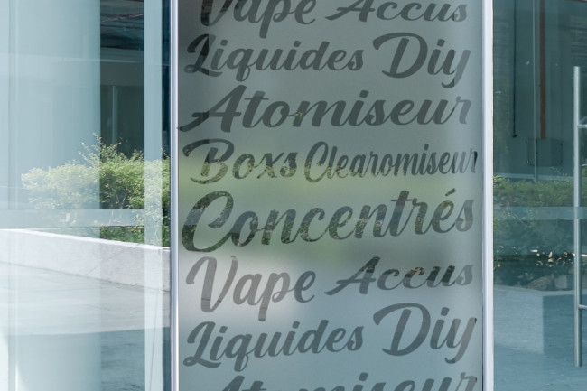 Sticker Lettrage Vape Store Dépoli