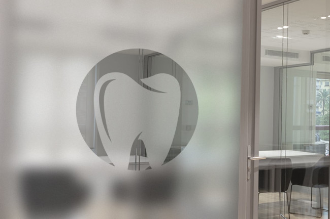 Tooth Dentist Privacy Window film