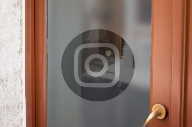 Instagram Logo Privacy Window film