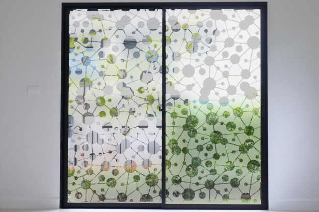 Pattern Connection Lines Privacy Window film