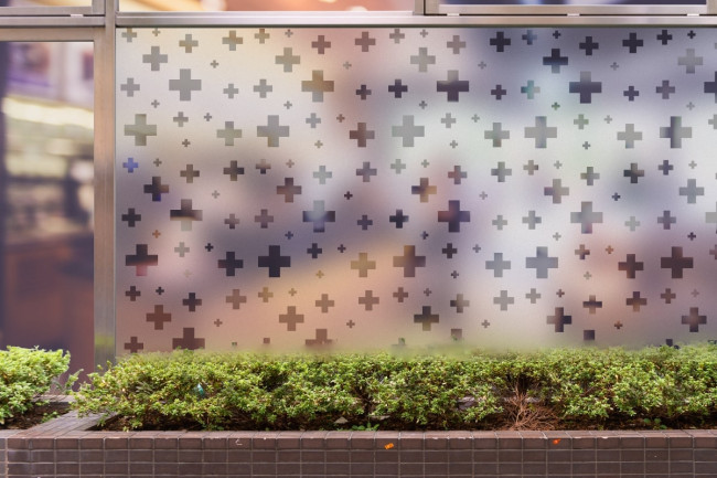 Cross Pharmacy 5 Privacy Window film