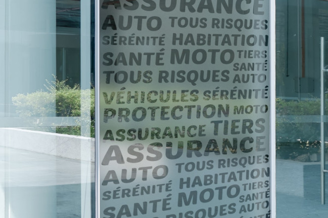 Sticker Lettrage Assurance Dépoli