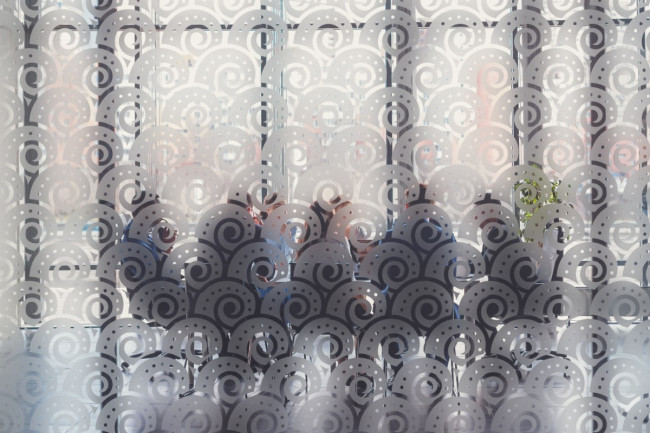 Tumult Waves Pattern Privacy Window film 2