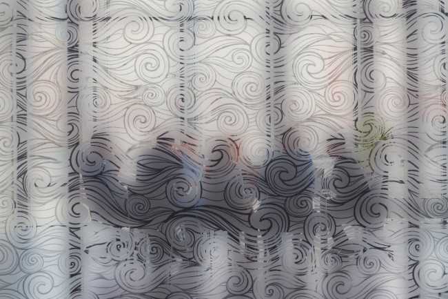 Tumult Waves Pattern Privacy Window film