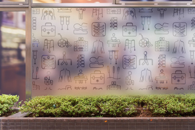 Osteopathy Kinesitherapy Pattern Privacy Window film